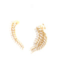 18K Yellow Gold Diamond Earring