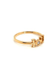 18K Rose Gold Love You  Diamond Ring