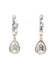 18K White Gold Diamond Earring