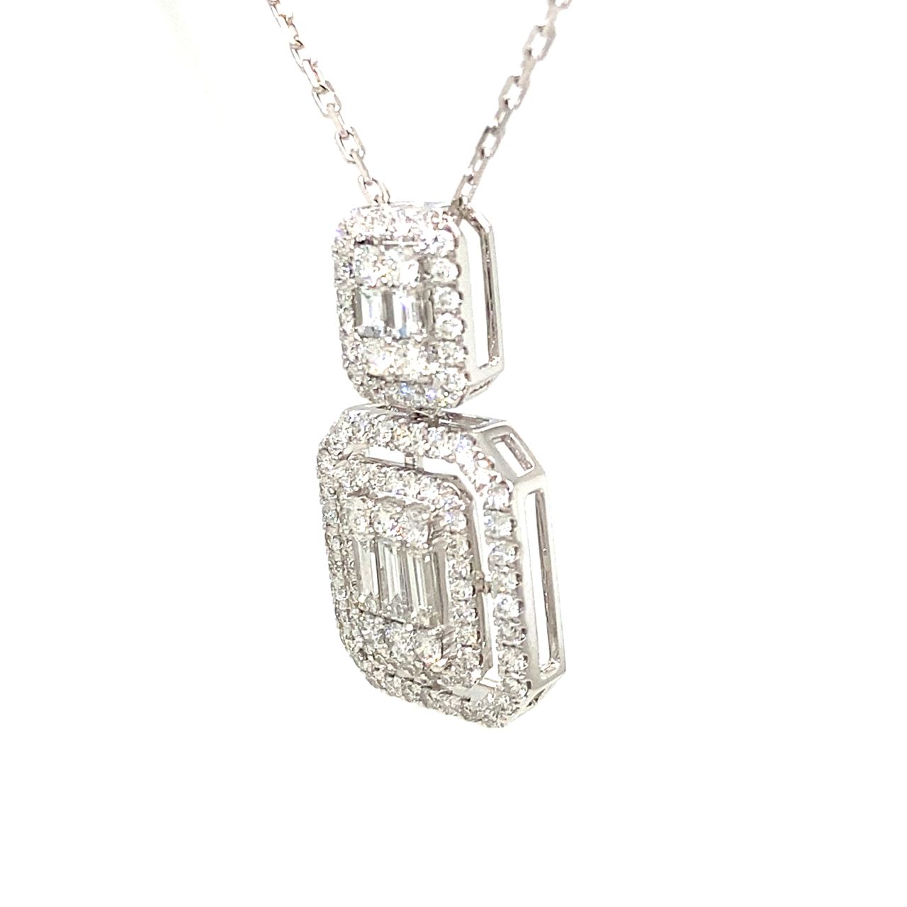 18K White Gold Set Chain