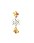 18K White Gold Butterfly Flower Diamond Pendant