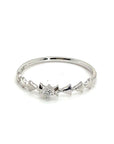 18K White Gold Skeleton Diamond Ring