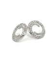 18K White Gold Typhoon Diamond Earrings