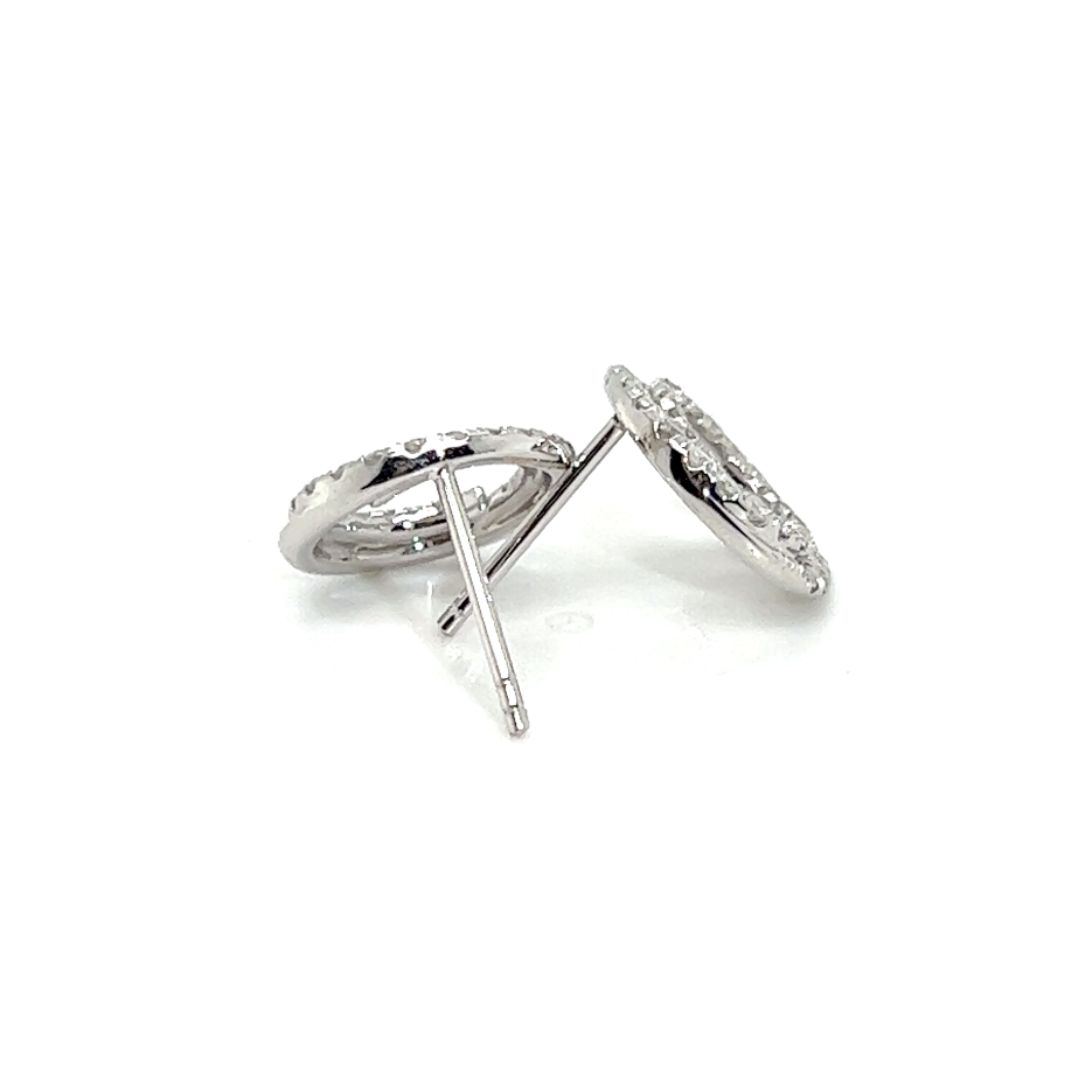 18K White Gold Typhoon Diamond Earrings