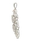 18K White Gold Diamond Pendant