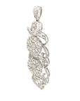 18K White Gold Diamond Pendant