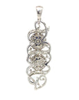 18K White Gold Diamond Pendant