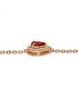 18K Rose Gold Fancy Sapphire Bracelet