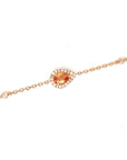 18K Rose Gold Fancy Sapphire Bracelet