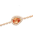 18K Rose Gold Fancy Sapphire Bracelet