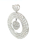 18K White Gold Diamond Pendant