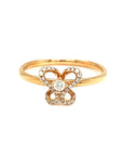 18K Rose Gold Holo Butterfly  Diamond Ring