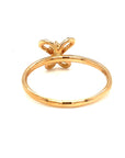 18K Rose Gold Holo Butterfly  Diamond Ring