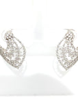 18K White Gold Diamond Earring