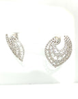 18K White Gold Diamond Earring